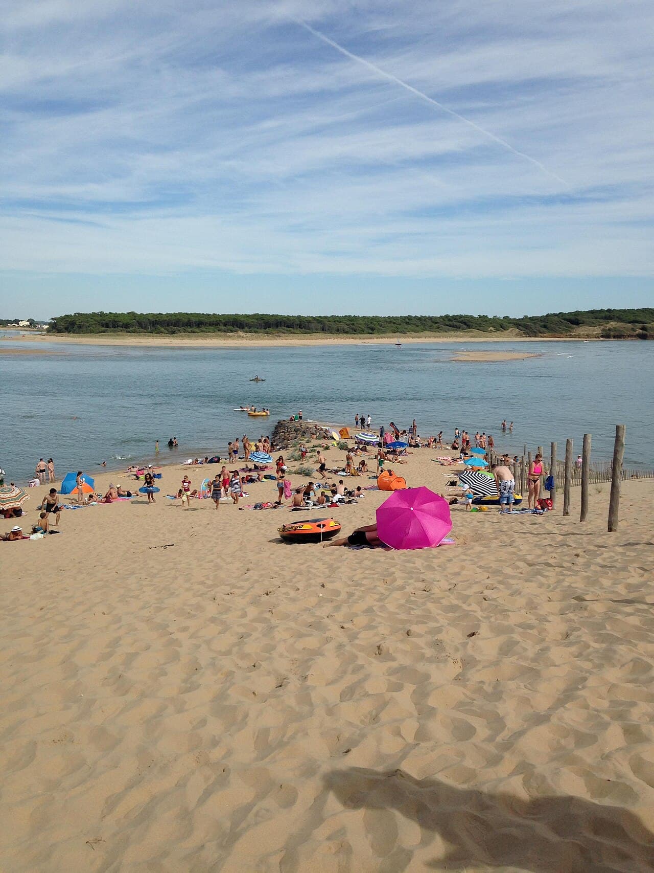 La lagune et la plage du Veillon à Talmont-Saint-Hilaire